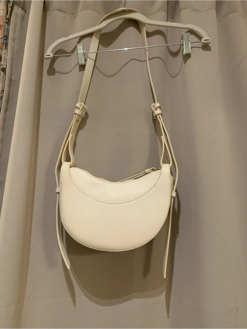 Amazon Cream Crescent Shoulder Bag